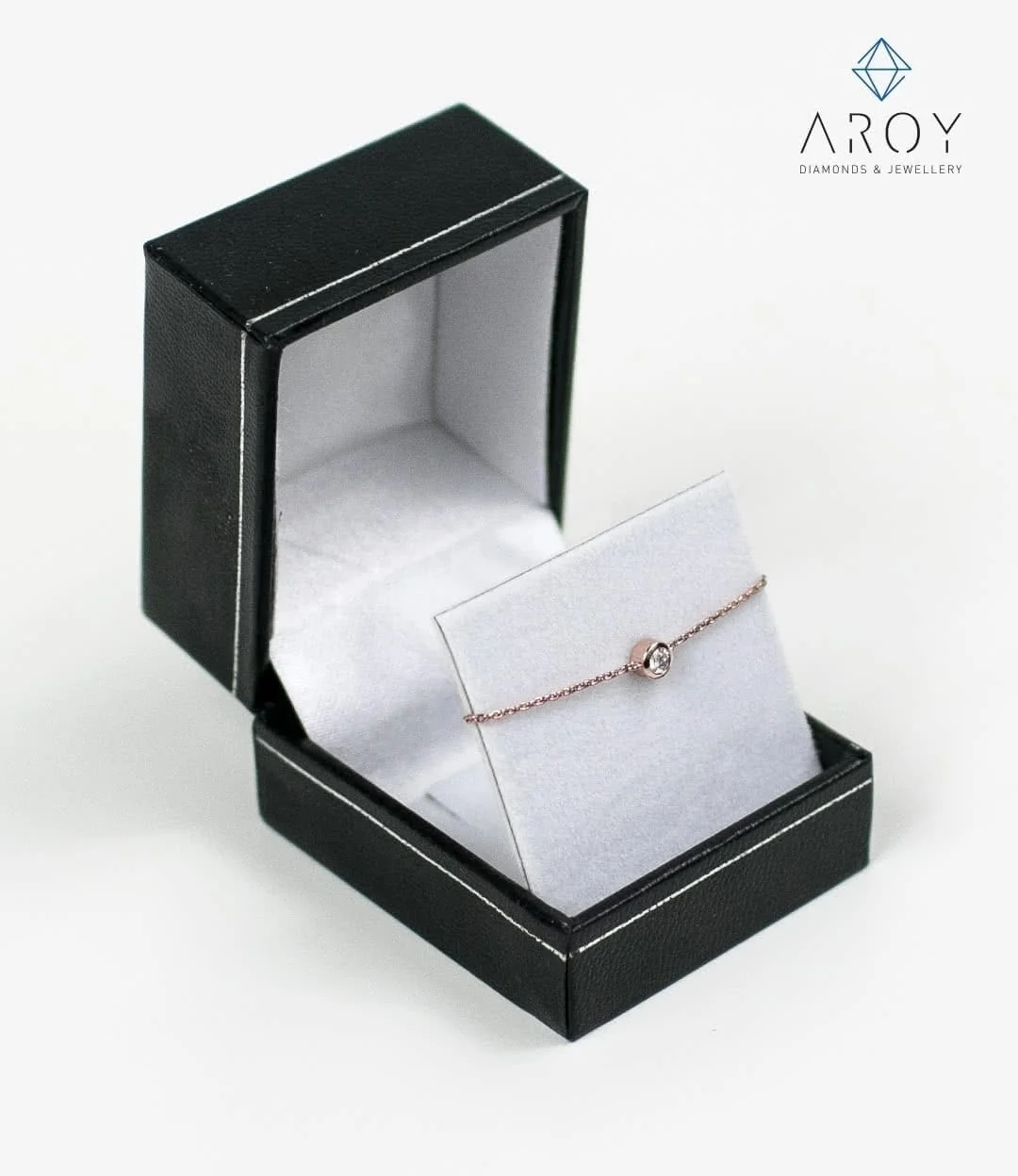 Rose Gold Diamond Bracelet By AROY