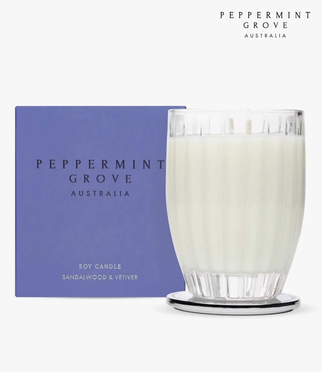 Sandalwood & Vetiver Small Candle from Peppermint Grove 