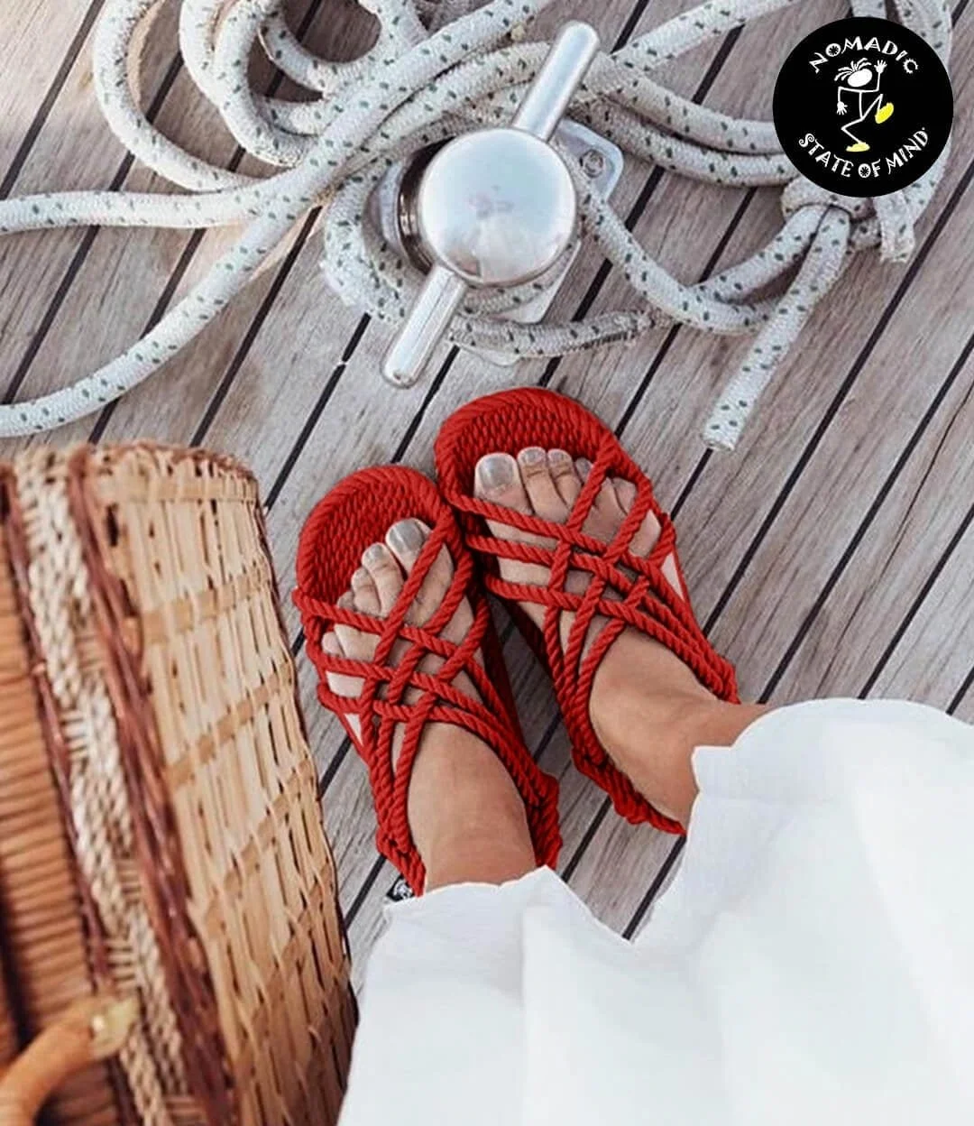 JC Red Sandals by Nomadic State of Mind 
