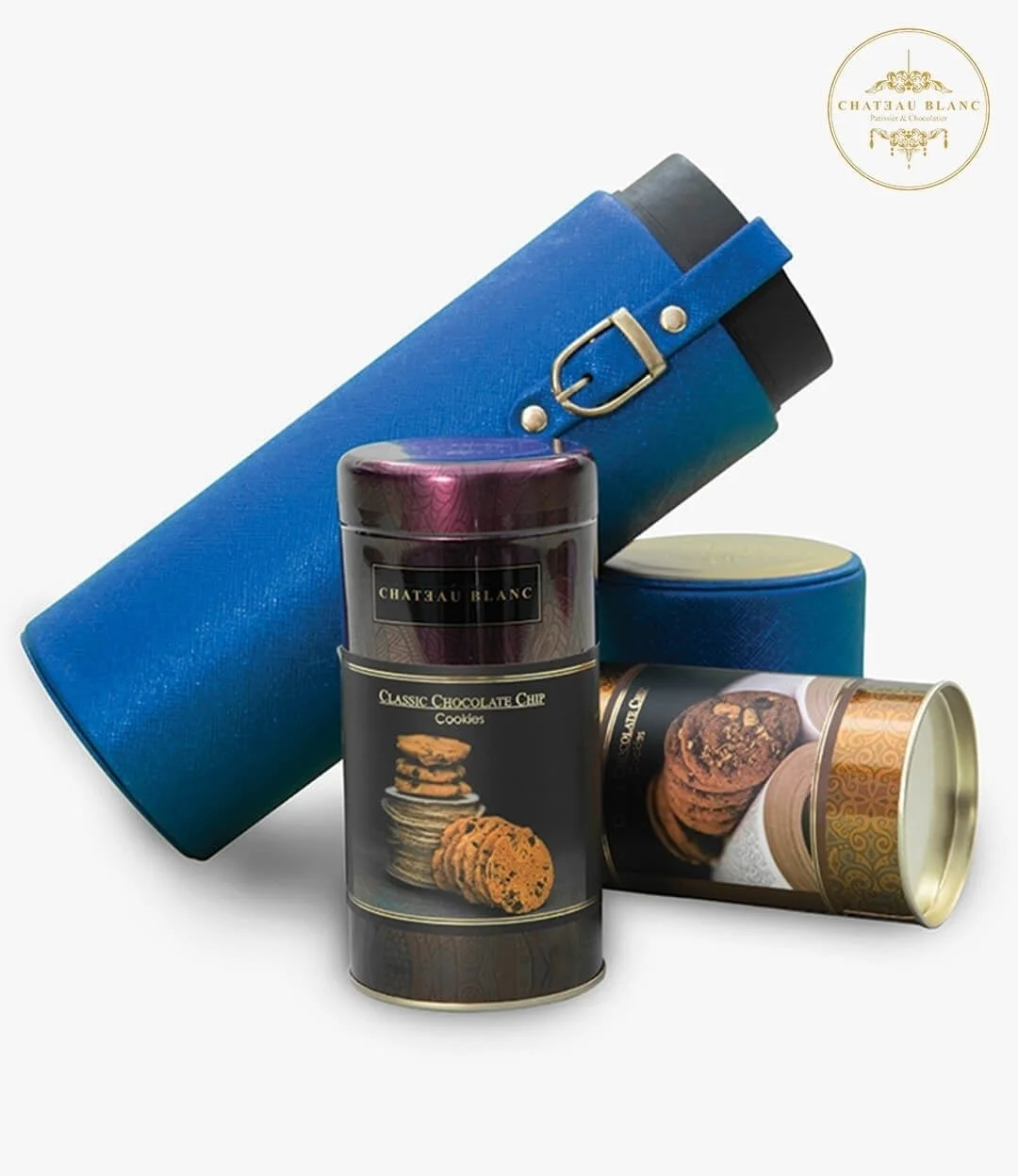 Cookies Fancy Box by Chateau Blanc - 2 Cylindrical Packs 