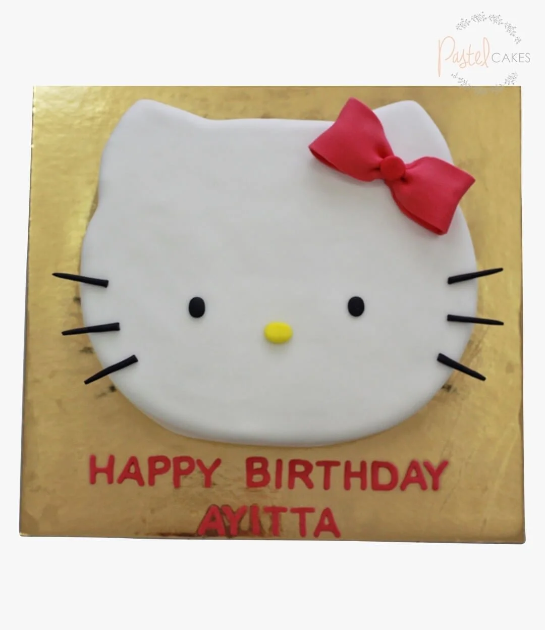 Hello Kitty White Face Cake Square-Shaped