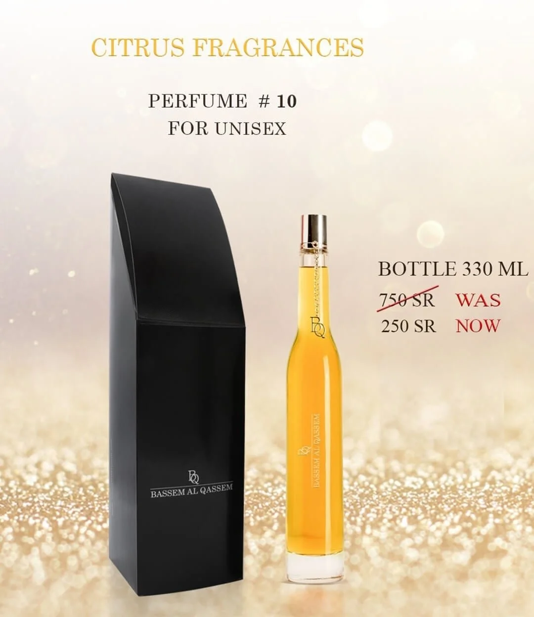 Perfume #10 Citrus Unisex Fragrance by Bassem Al Qassem 