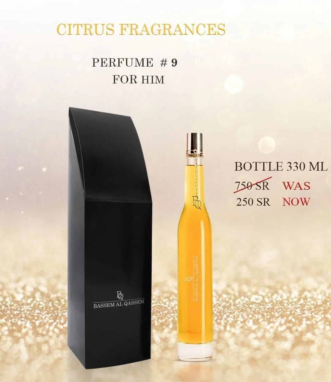 Perfume #9 Citrus Fragrance for Him by Bassem Al Qassem 