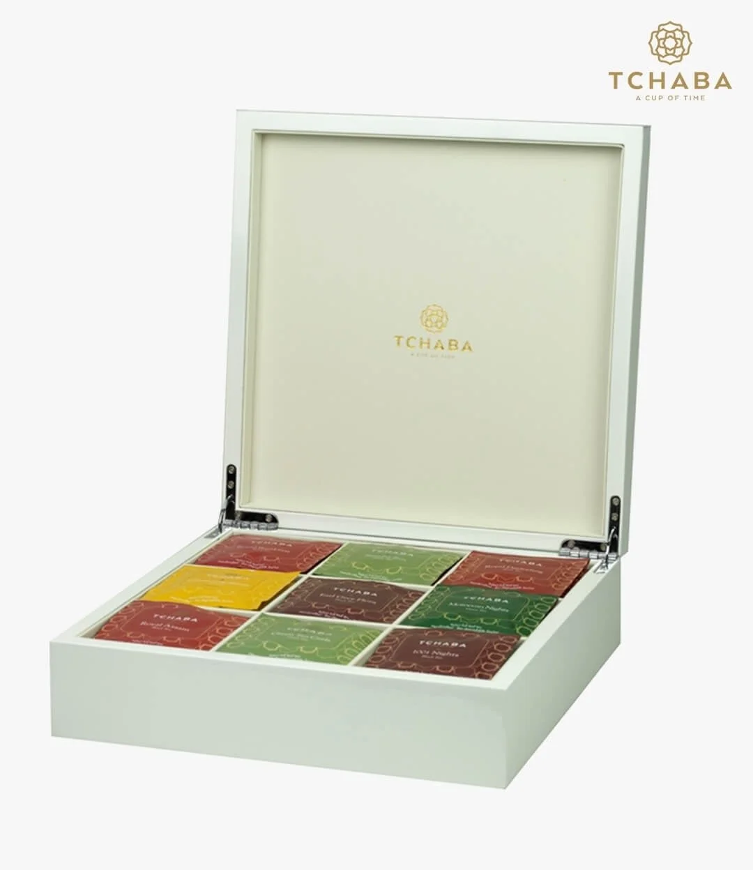 Luxury Tea Box White by Tchaba Tea 