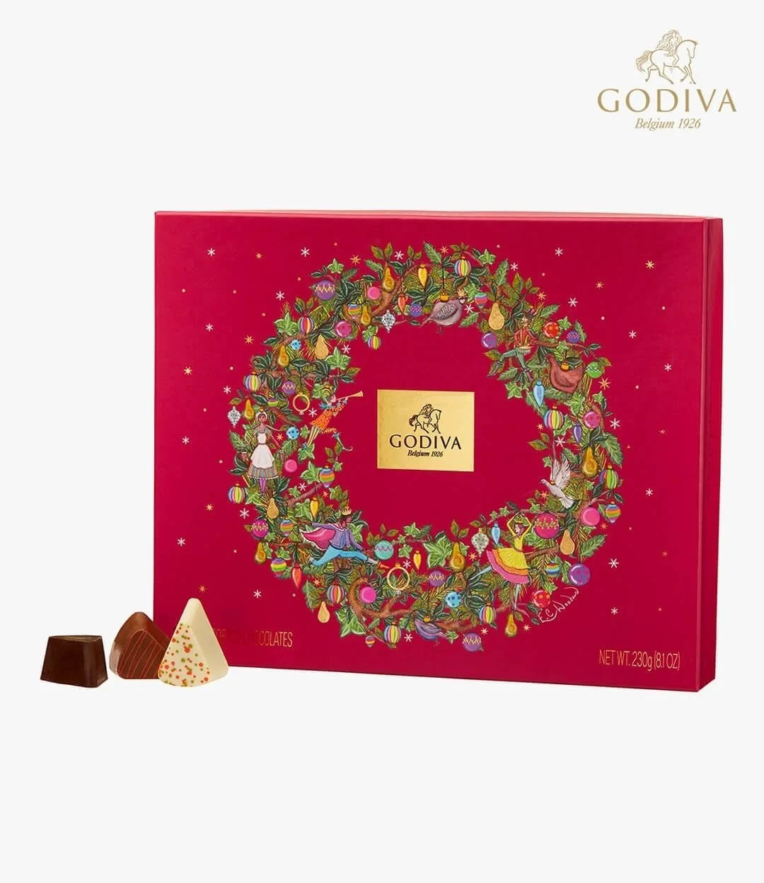 Christmas Truffle Gift Box (20 pcs) by Godiva 