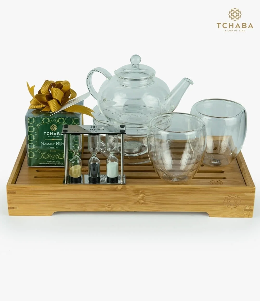 مجموعة شاي الاحتفال مع أكياس الشاي من تشابا 