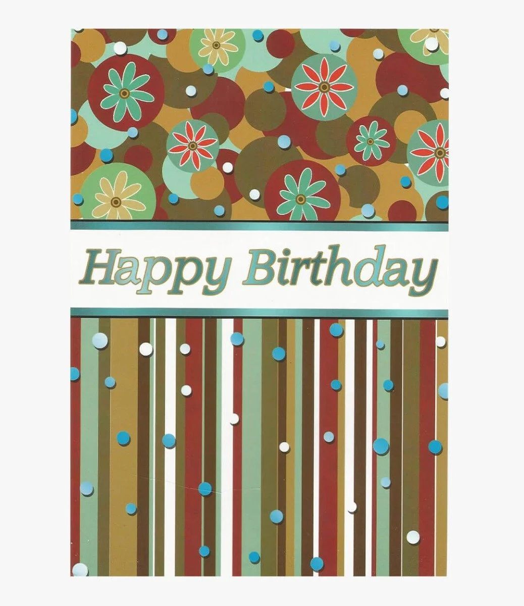 Happy Birthday Retro Greeting Card