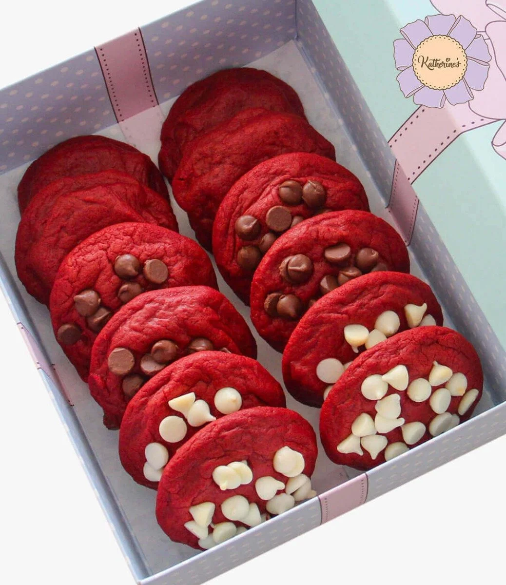 Chocolate Chips Red Velvet Cookies (14 pcs) by Katherine's