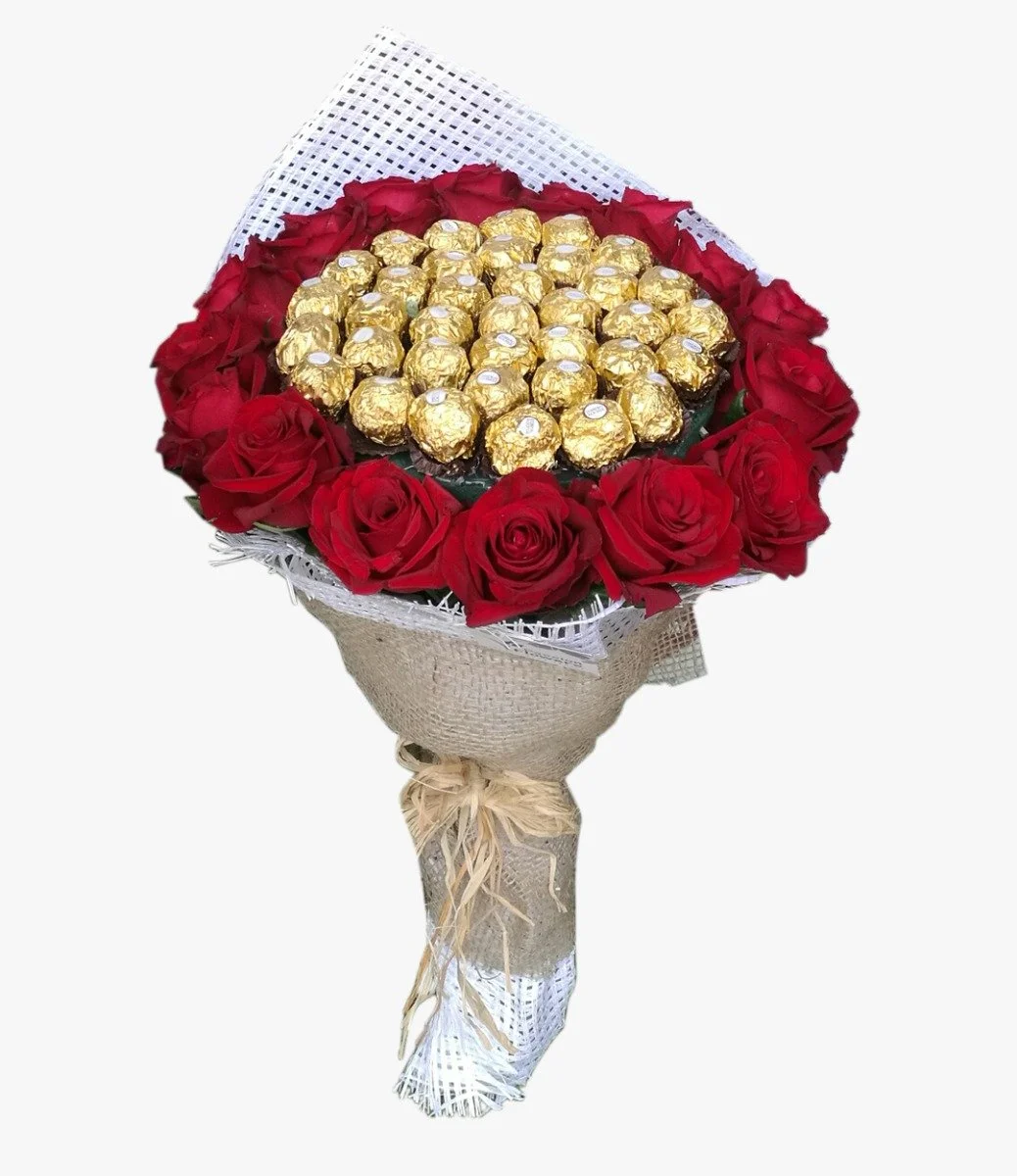 The Splendid Flower & Chocolate Bouquet
