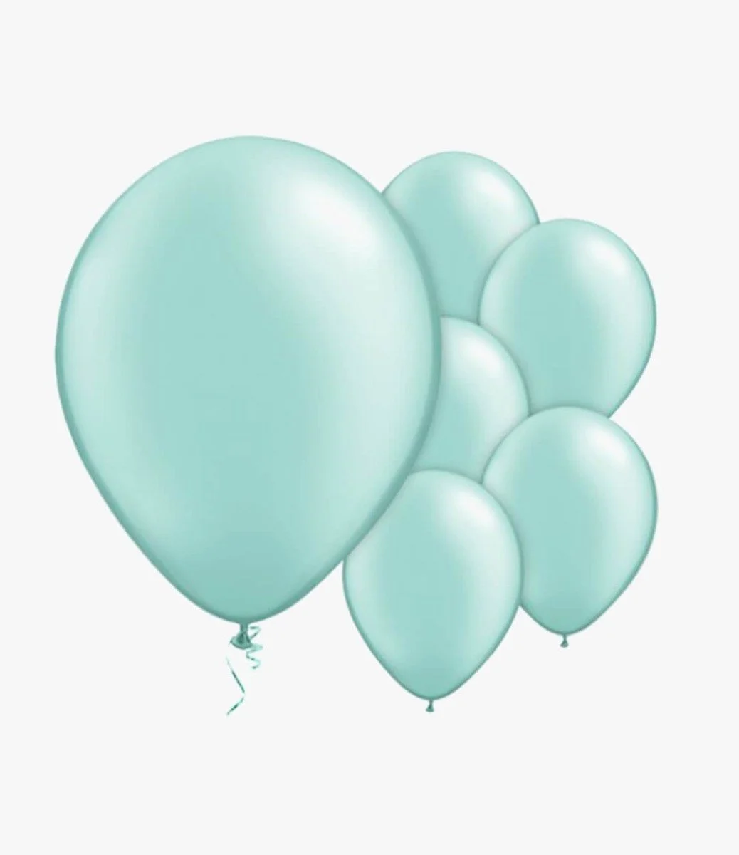 12 inches Mint Green Latex Balloon Pack of 6pcs