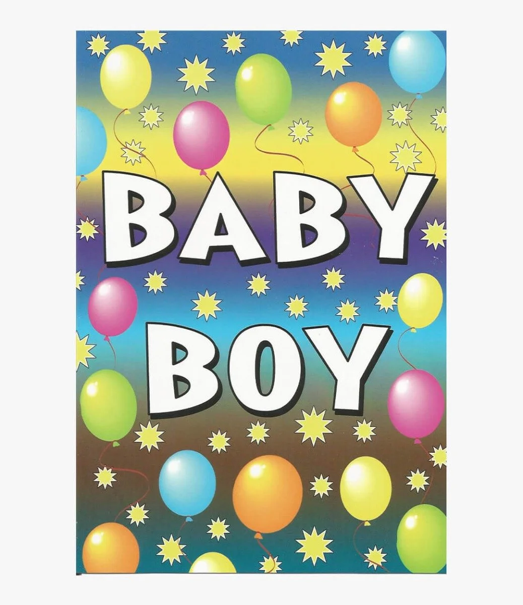 Baby Boy Colorful Greeting Card
