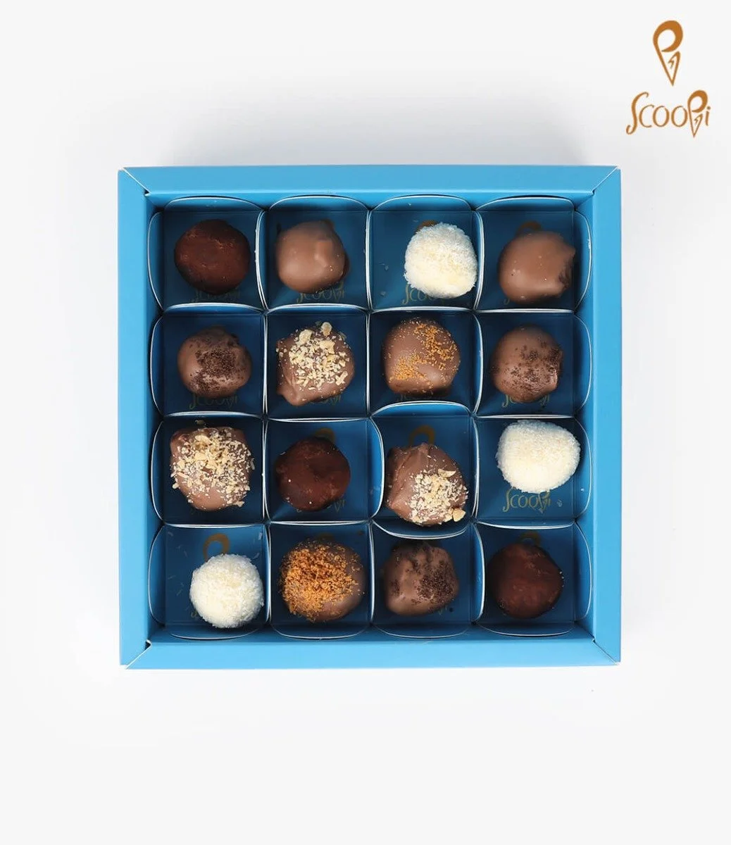 16 Chocolate Truffles by Scoopi