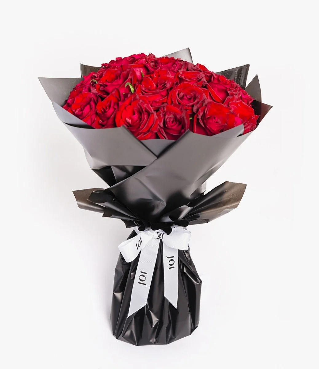 25 Red Roses Romantic Bouquet