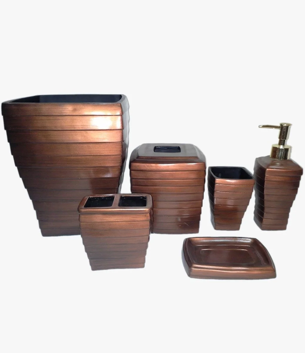Copper Bathroom 6-piece Set