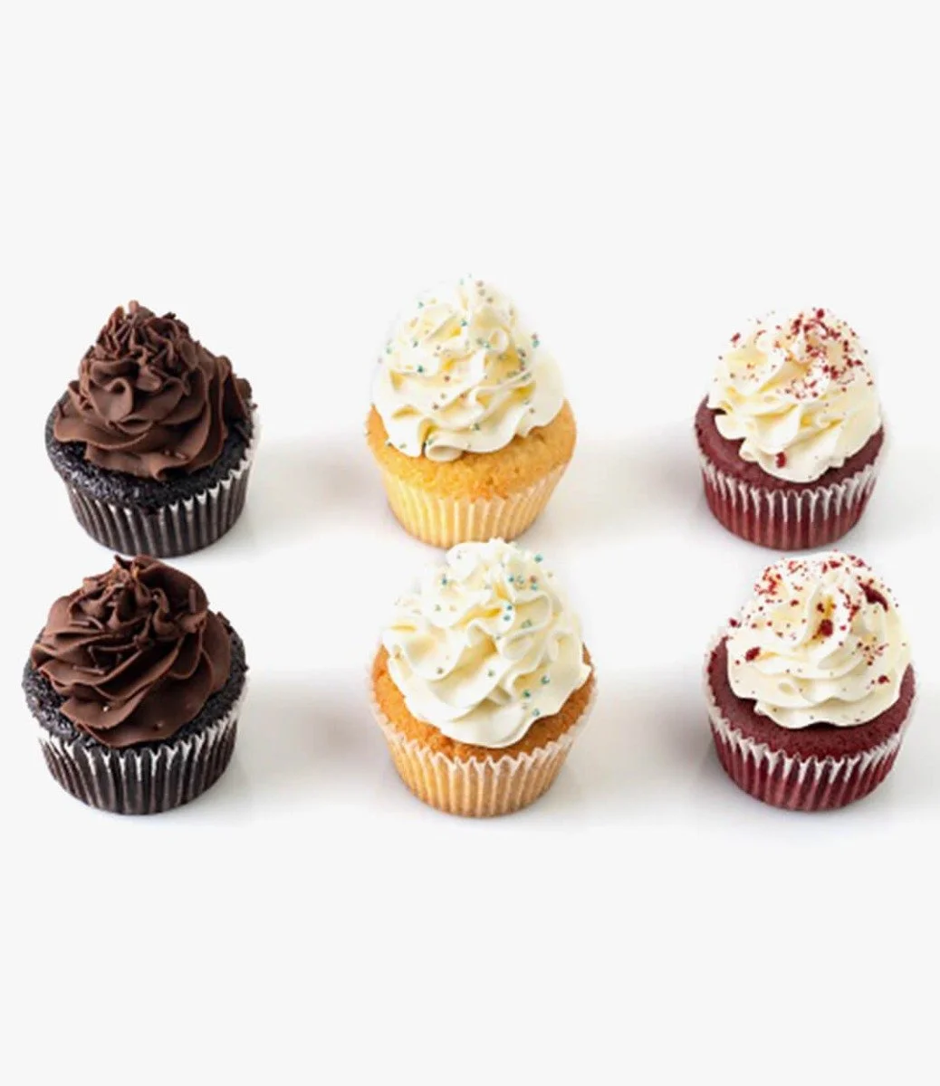 3-Flavors Assorted Cupcakes By Cake Social