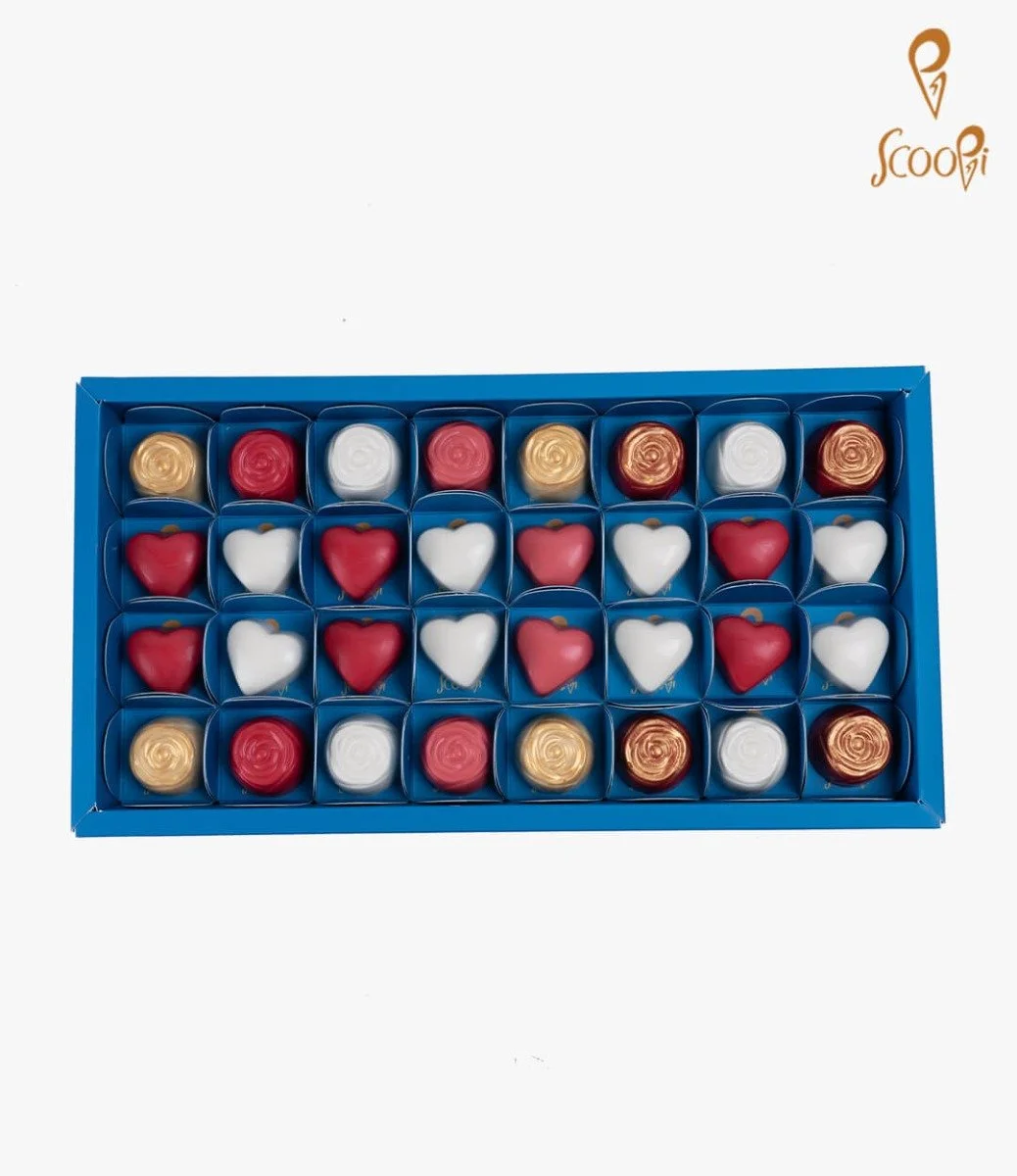 شوكولاتة عيد الحب من سكوبي 32 قطعة