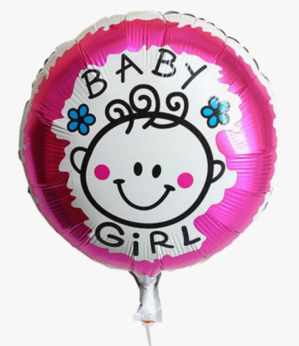 Baby Girl Pink Helium Balloon