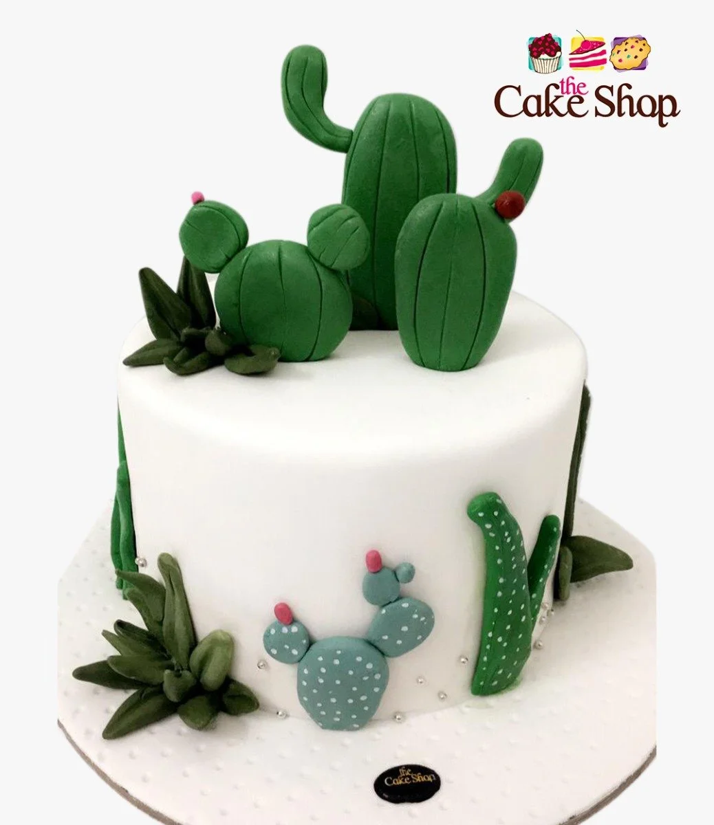 Cactus 3D Birthday Cake