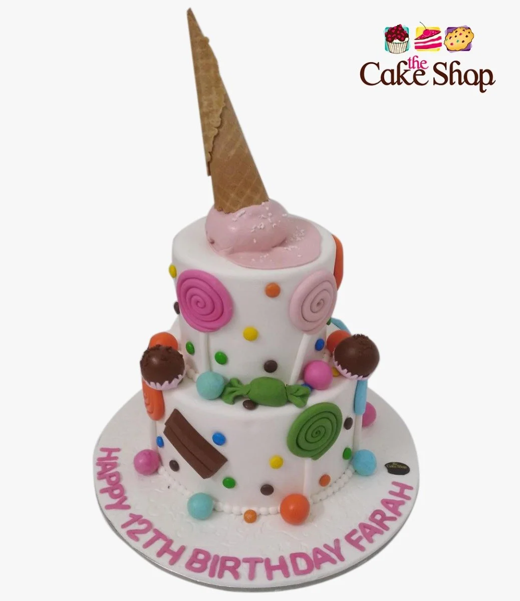 Ice-cream 3D Birthday Cake