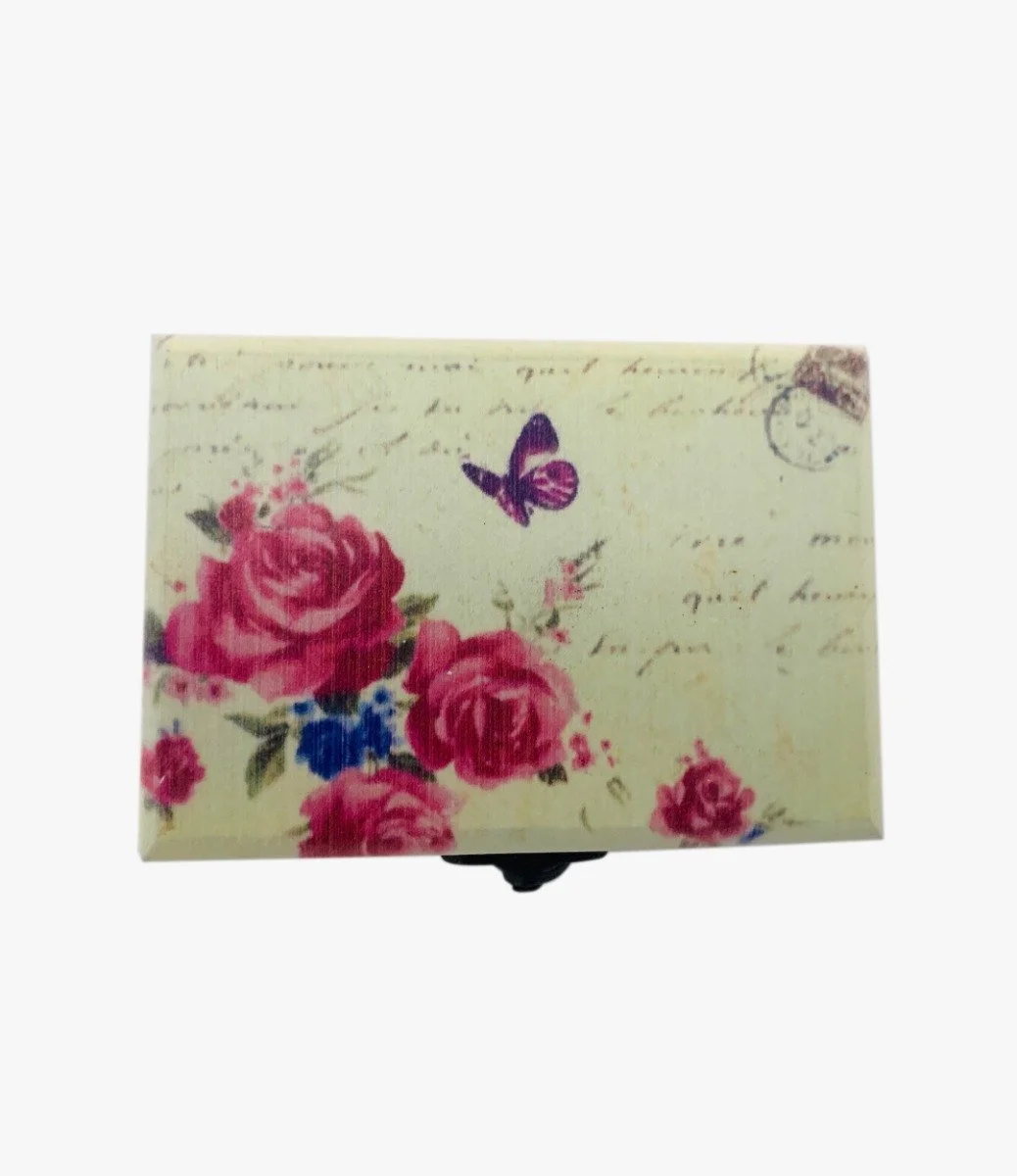 Rose Wooden Jewelry Box ( Medium)