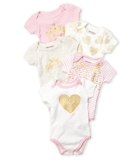 Heart Baby Bodysuit Set