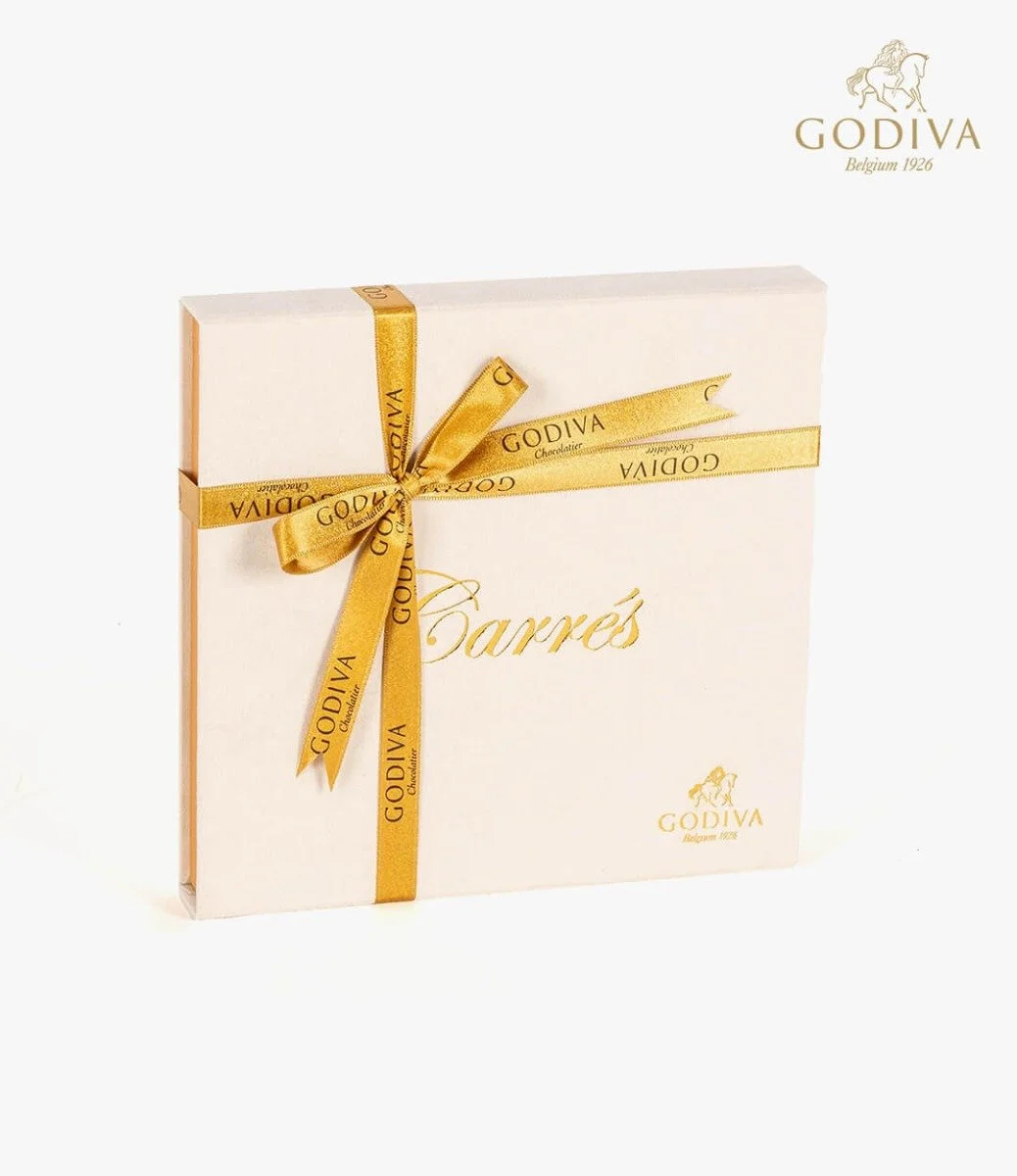 Assorted Carres Chocolate Beige Velvet Box by Godiva