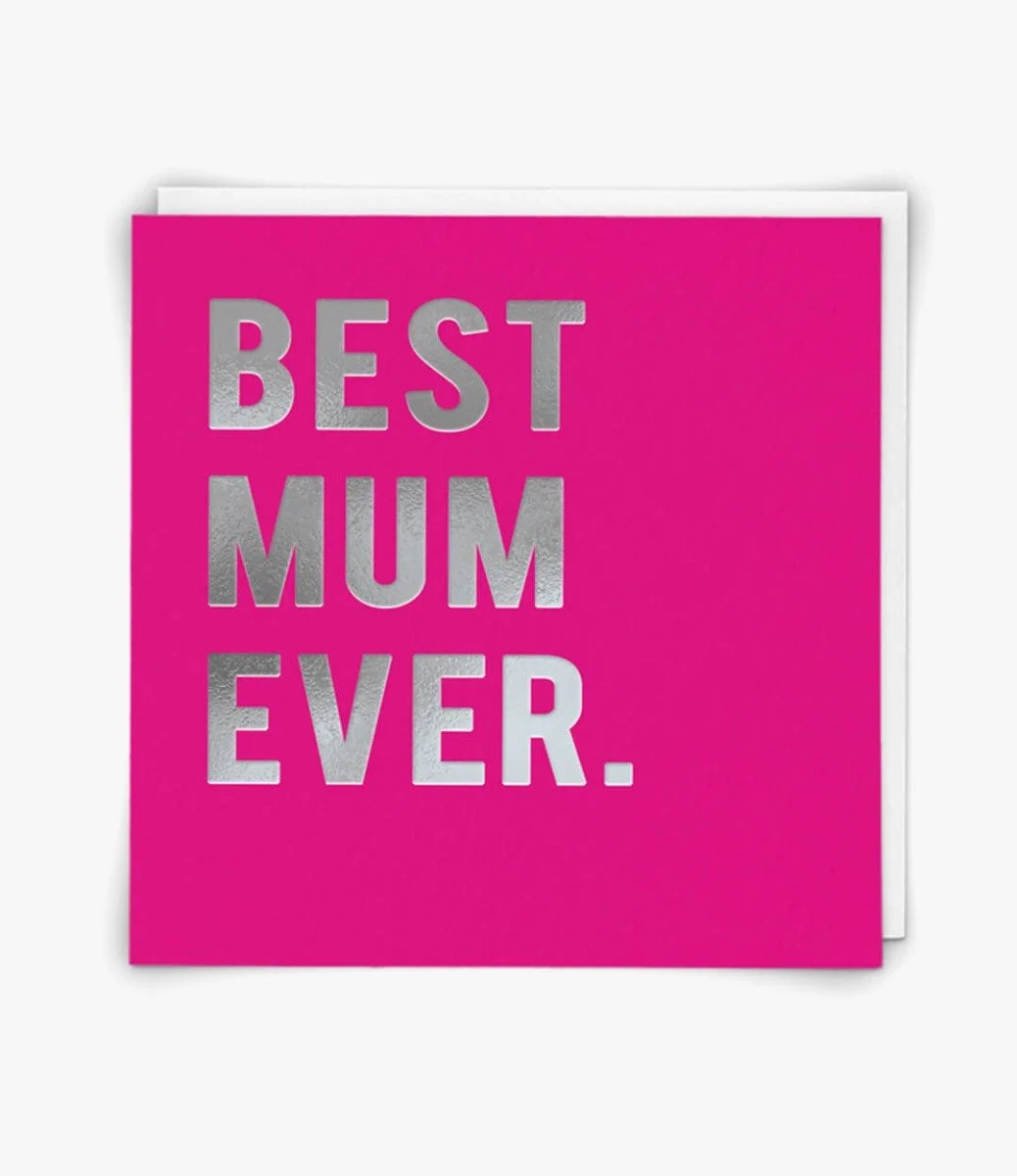 "Best Mum" Contemporary Greeting Card by Redback