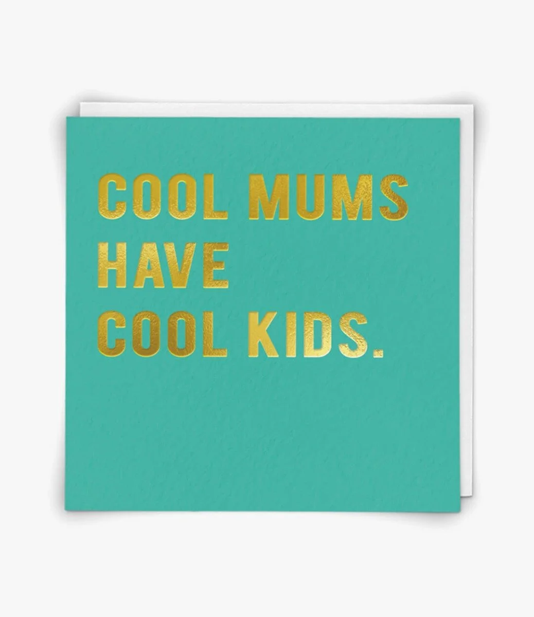 "Cool Mum" Contemporary Greeting Card by Redback