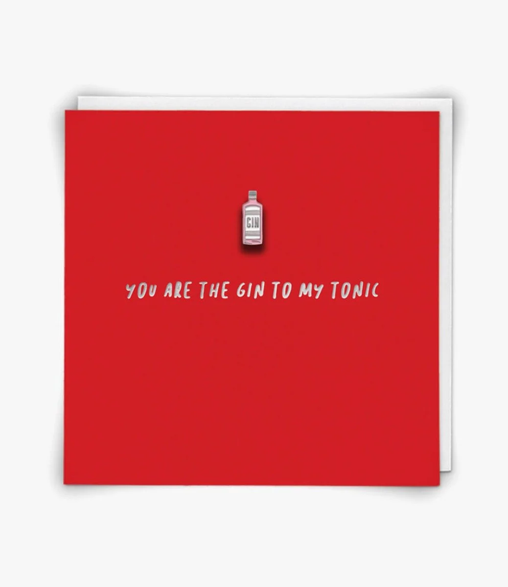 "Gin to tonic" Contemporary Greeting Card by Redback