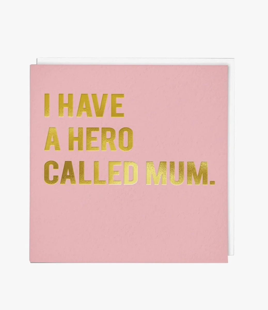"Hero Mum" Contemporary Greeting Card by Redback