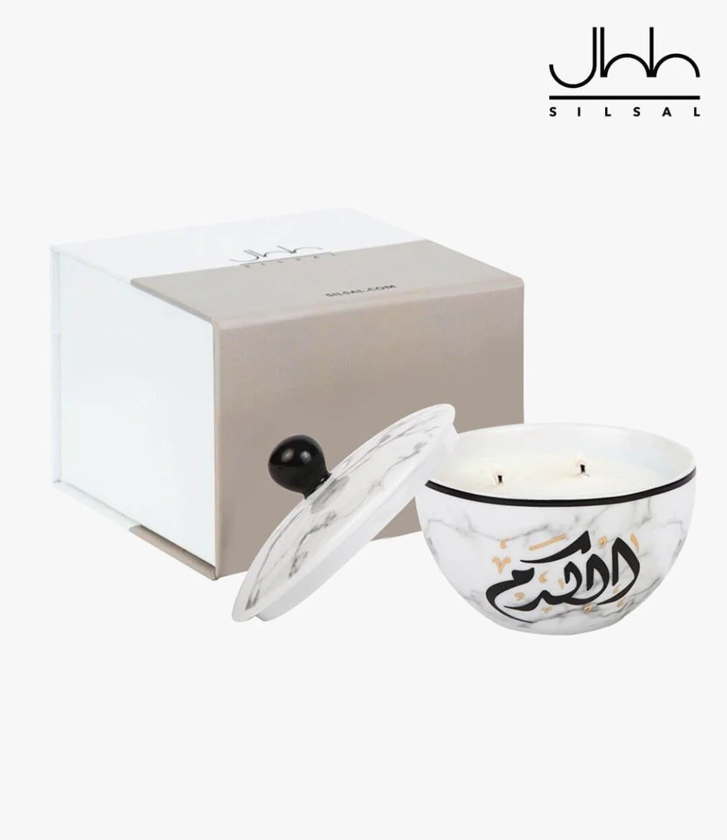 Mulooki Rose Oud Candle (250g) by Silsal