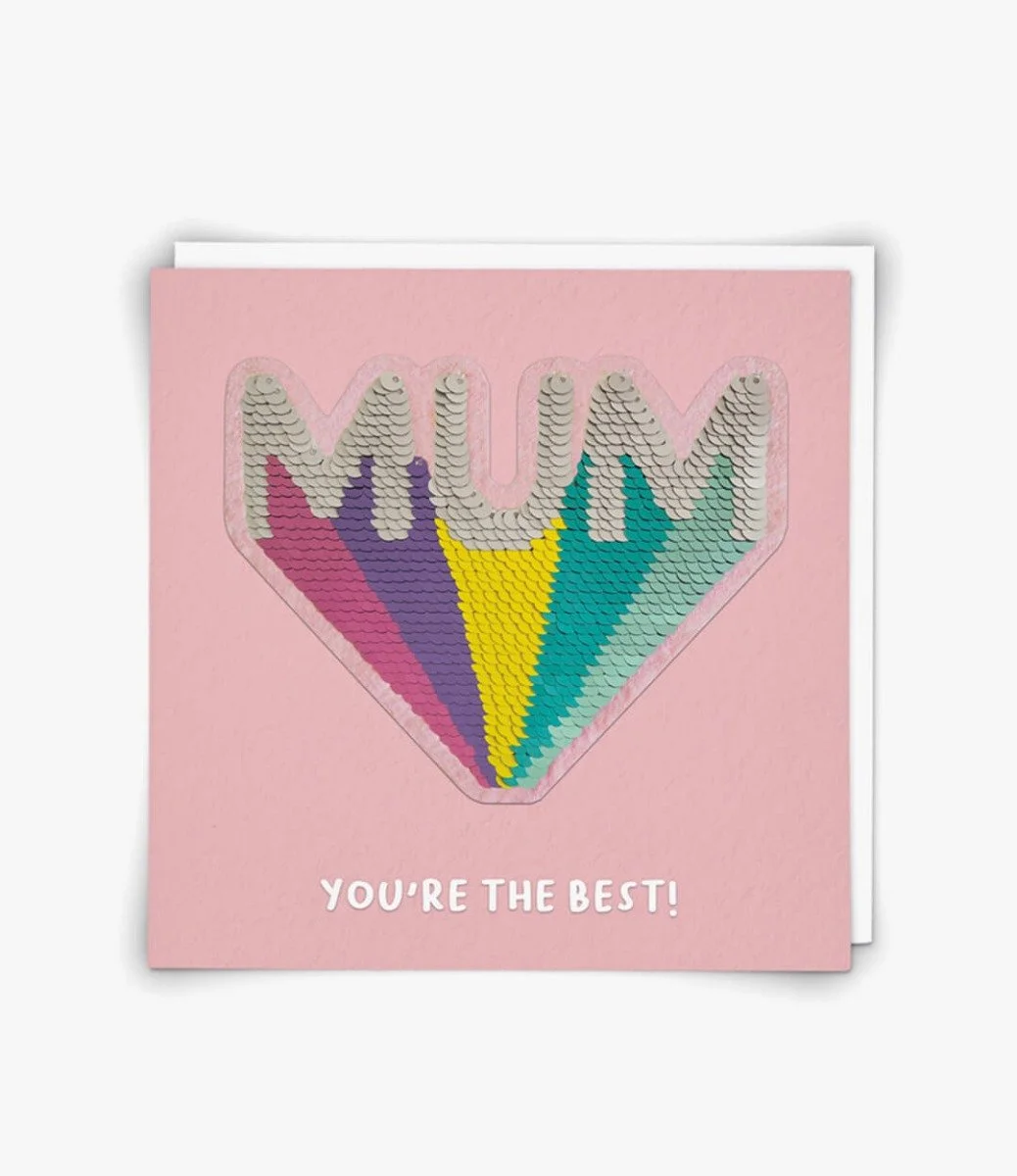 "Sequin Mum" Contemporary Greeting Card by Redback