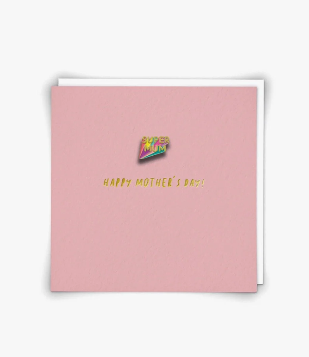 "Supermum" Contemporary Greeting Card by Redback
