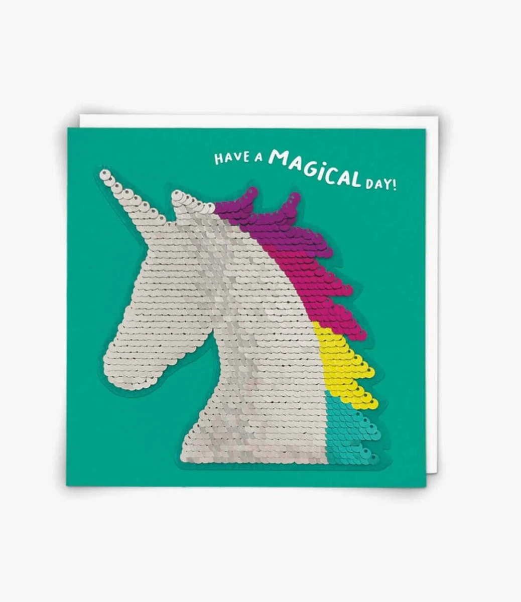 "Unicorn" Contemporary Greeting Card by Redback