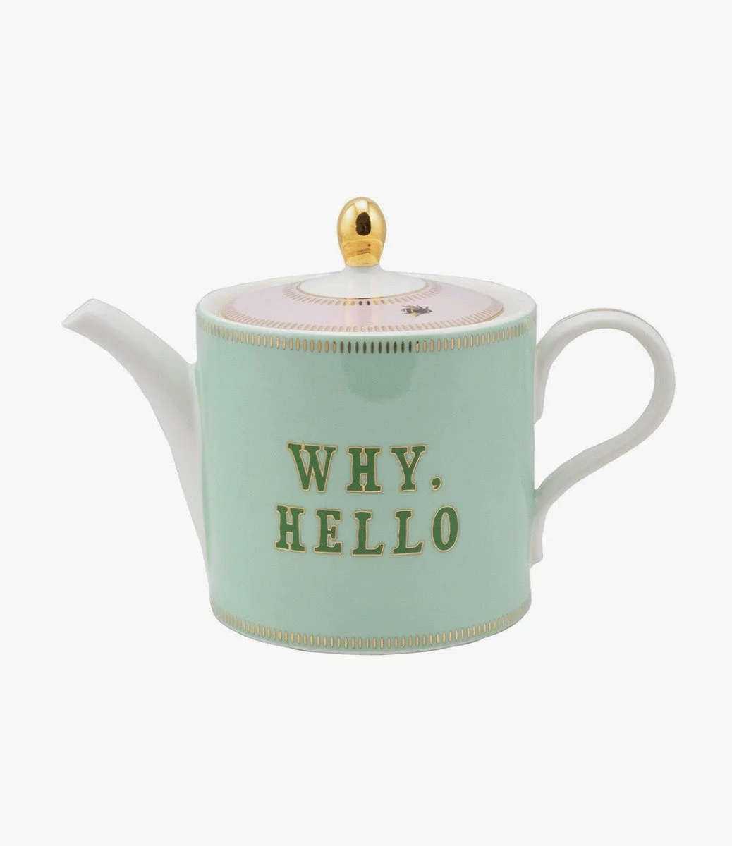Why Hello! Teapot by Yvonne Ellen