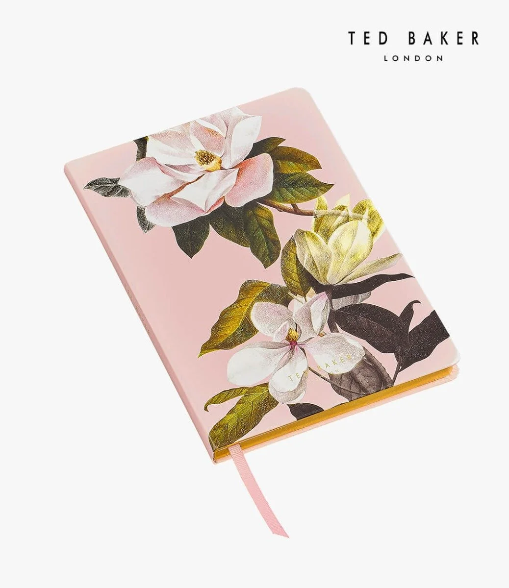 Opal Pink Printed A5 Notebook by Ted Baker