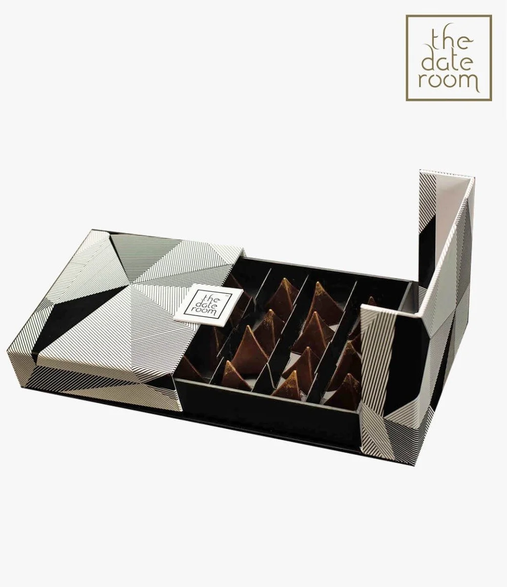 A Box of Chocolates - Orange flavored Dark Chocolate Triangles By The Date Room