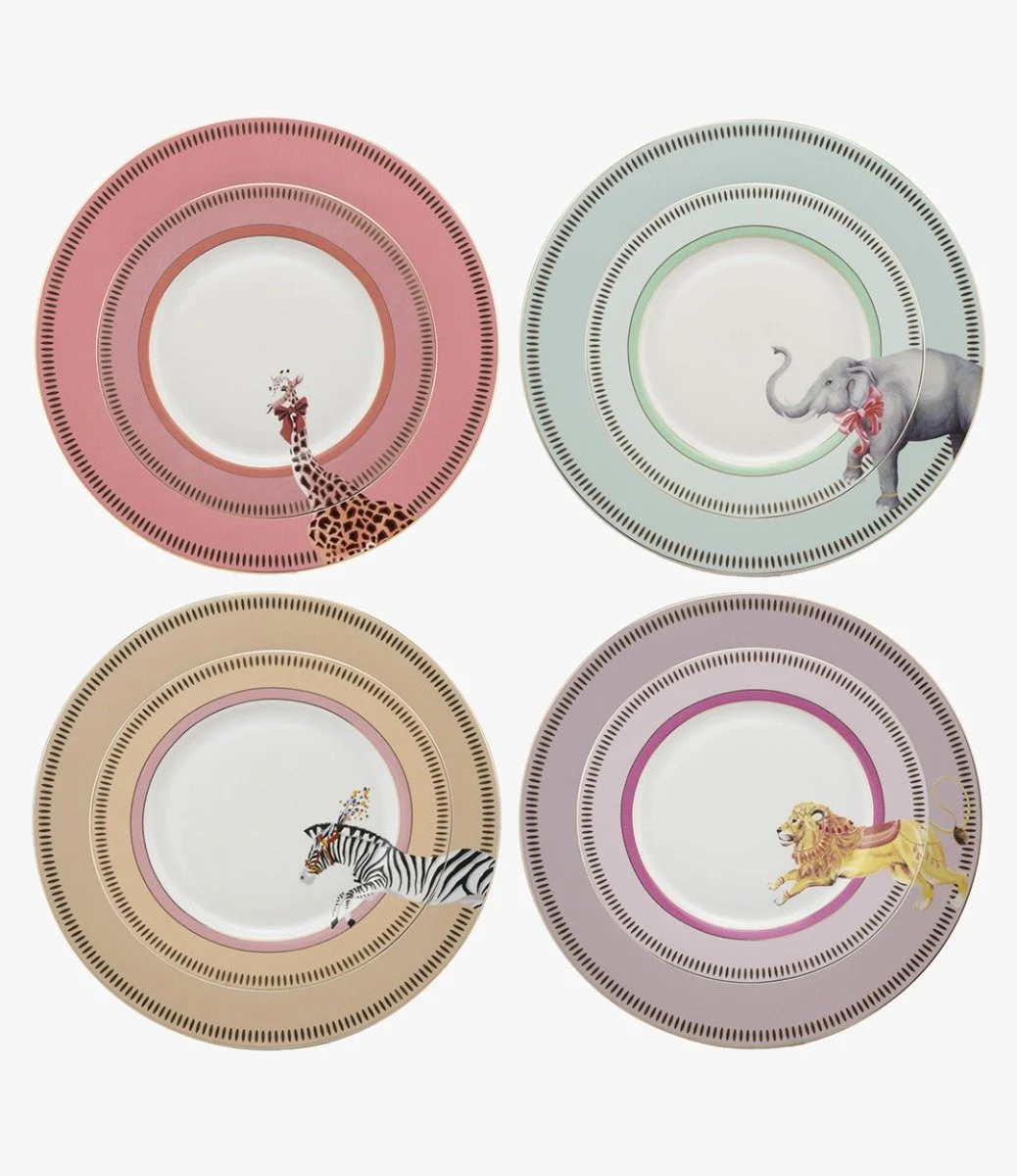 Animal Dinner Plates by Yvonne Ellen - Set of 4