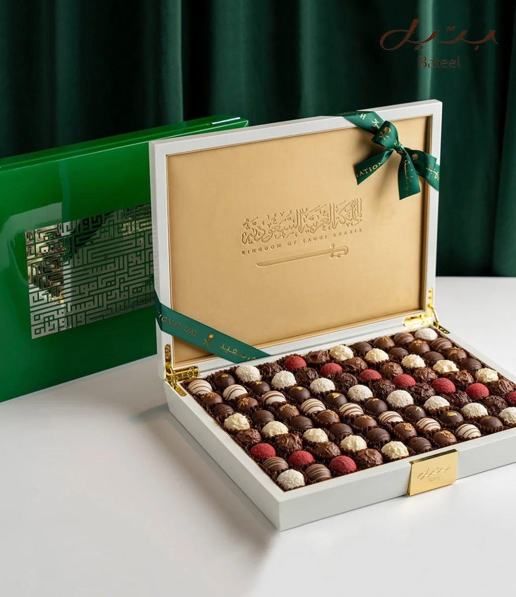 Anthem Wooden Chocolate Truffles Box by Bateel