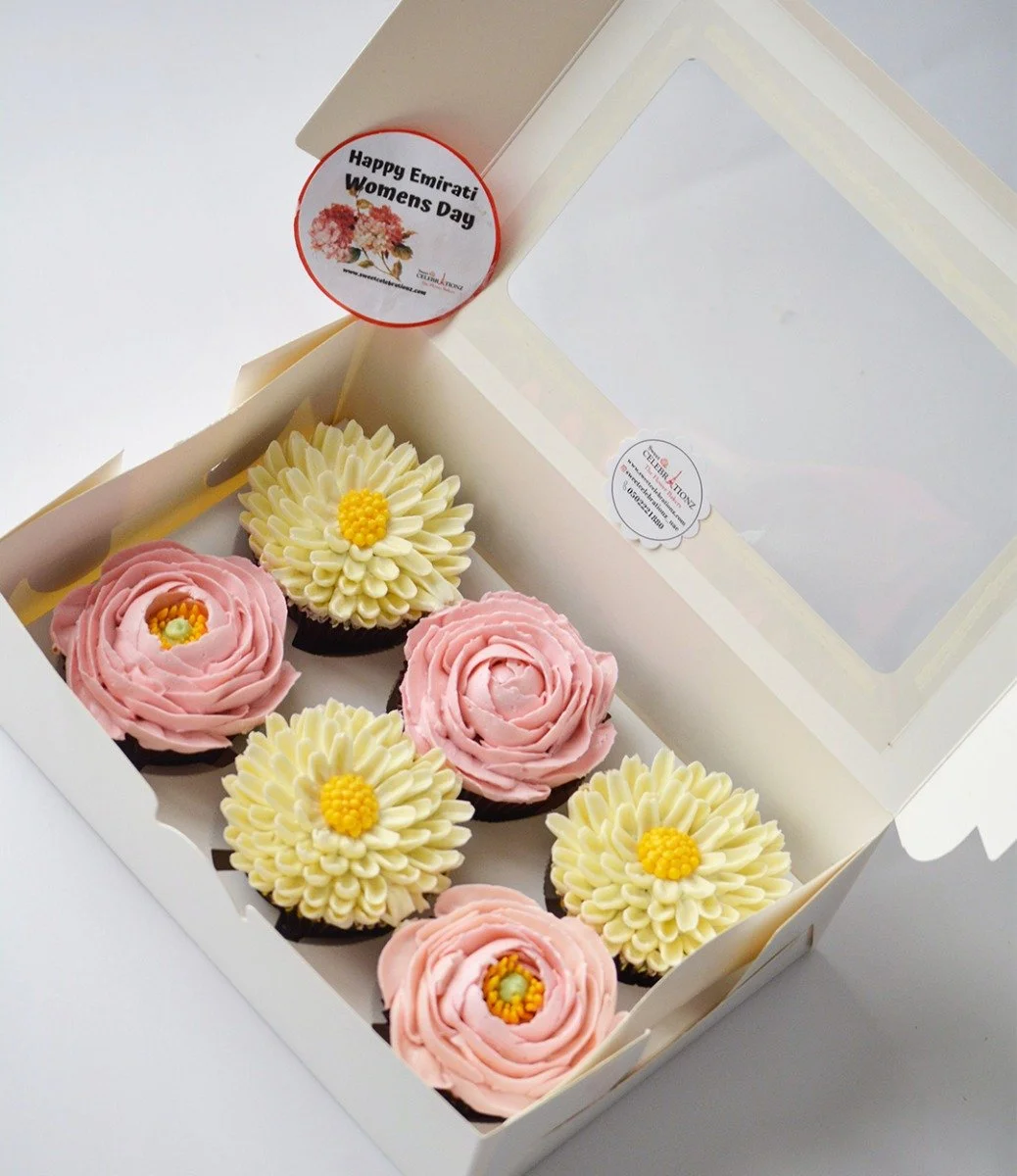 Aster Peony Cupcake Box By Sweet Celebrationz