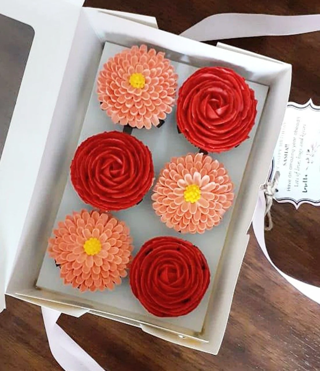 Aster Rose Cupcake Box By Sweet Celebrationz