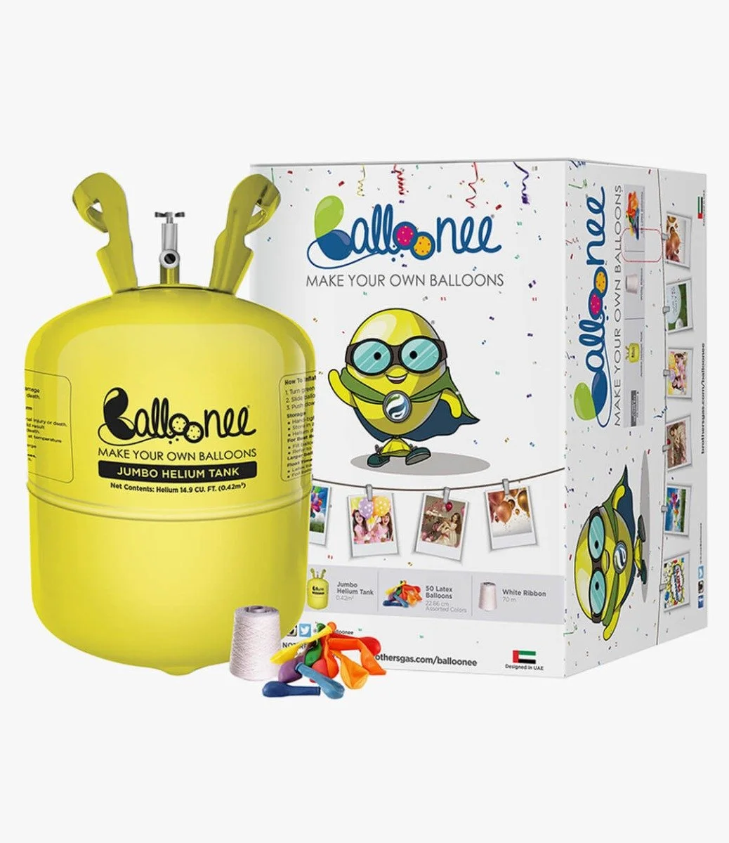 Balloonee Jumbo Disposable Helium Party Kit - Large