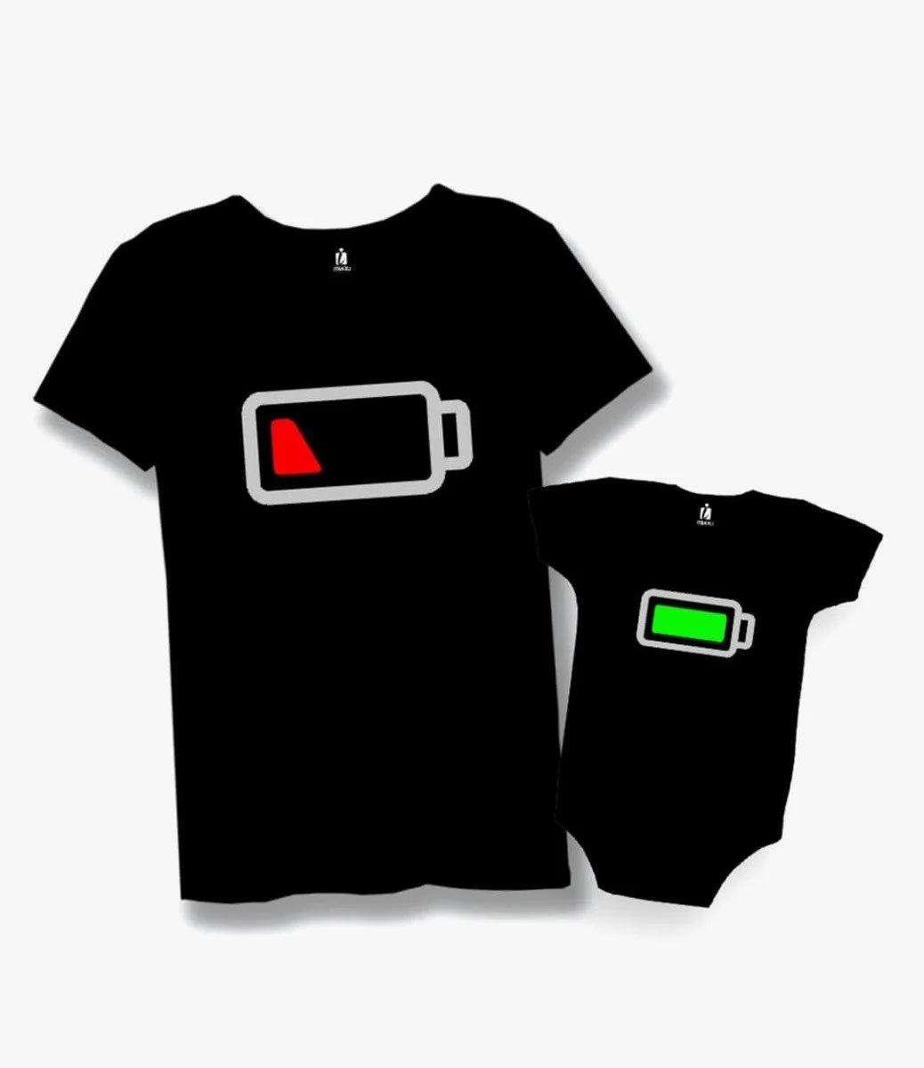 Battery Mother/Father and Baby Shirt