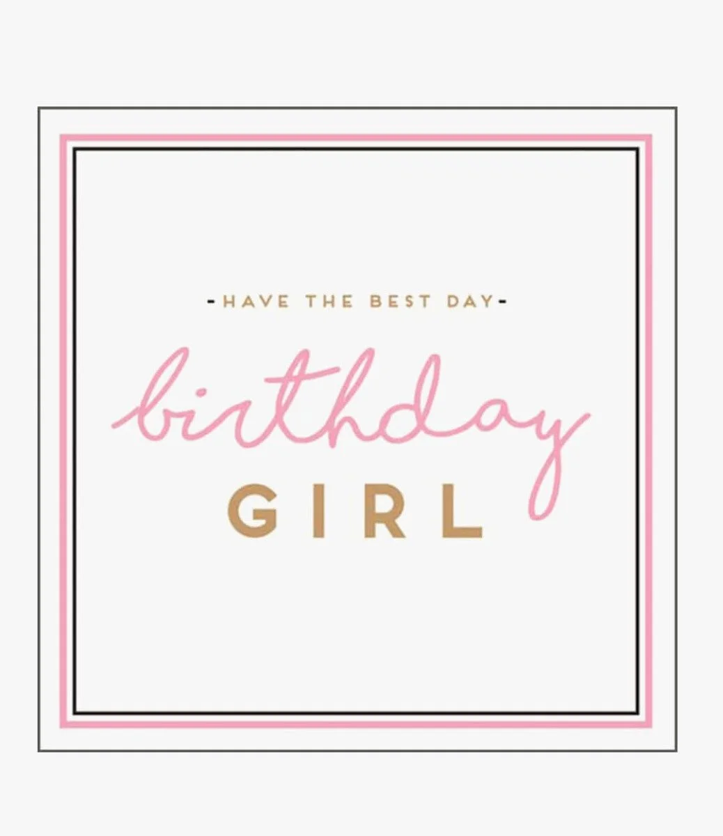Best Day Birthday Girl Greeting Card by Alice Scott
