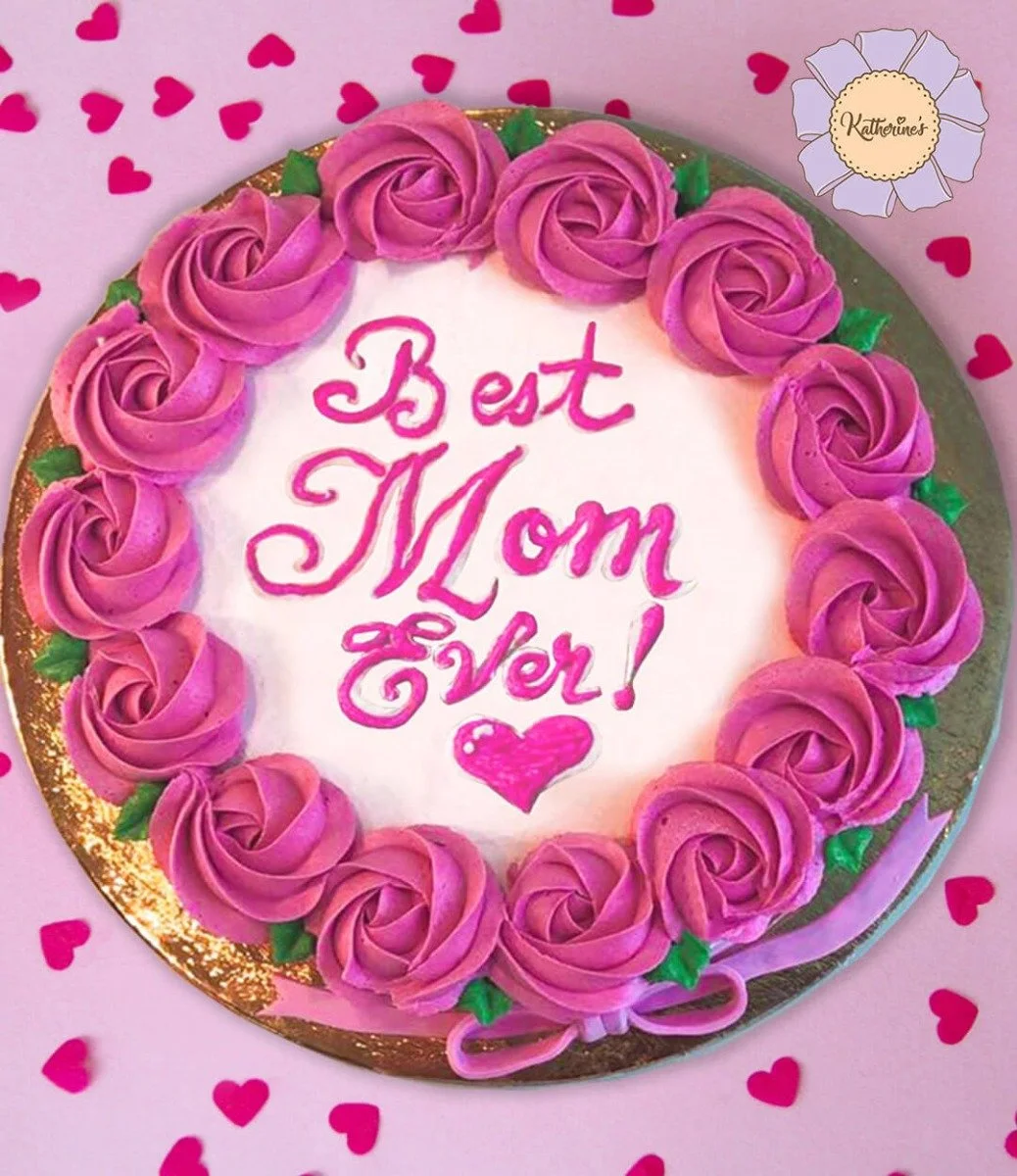 Best Mom Ever Rose Cookie Cake