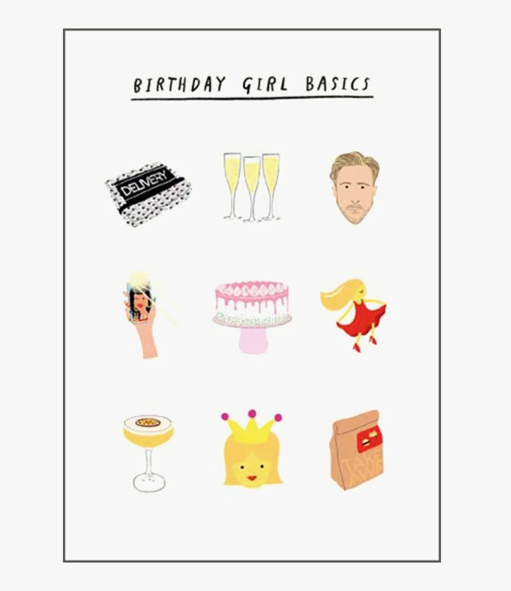 Birthday Girl Basics Greeting Card by 20th Century Icons