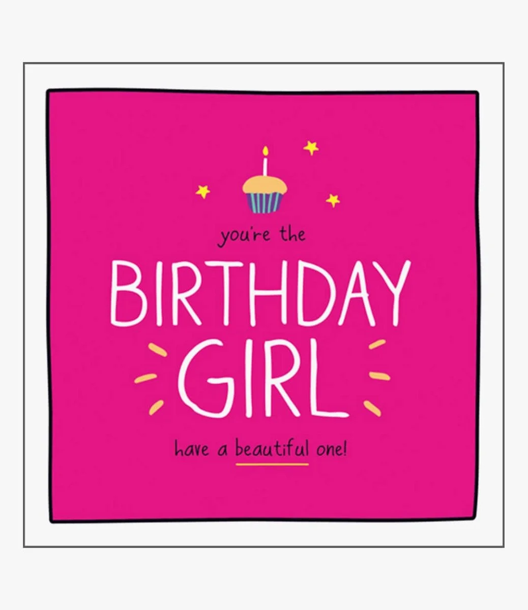 Birthday Girl Beautiful One! Greeting Card by Happy Jackson