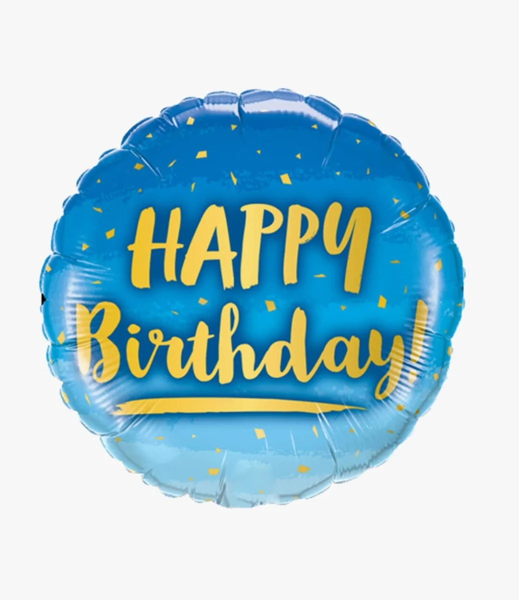 Happy Birthday Blue Balloon 