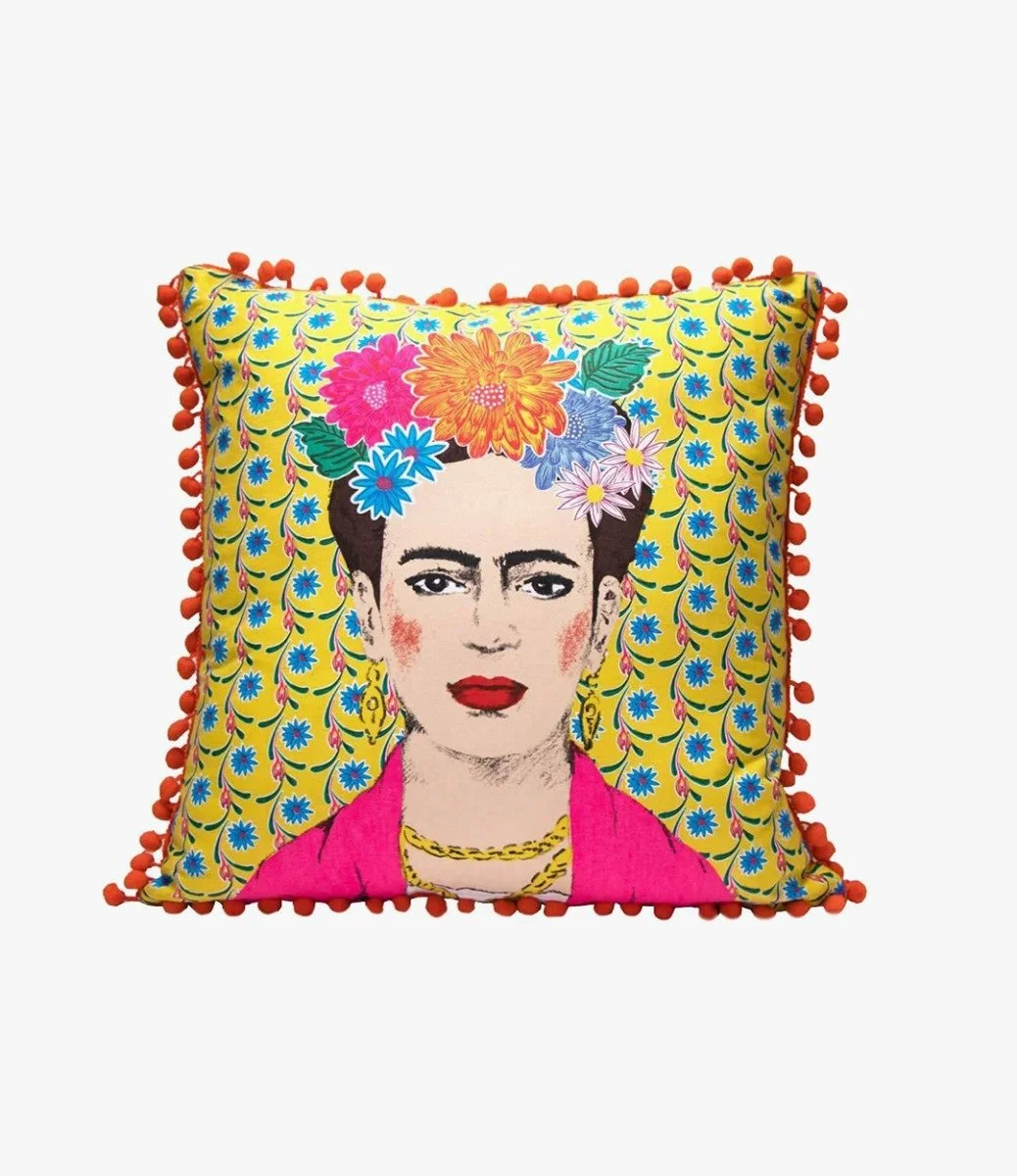 Boho Frida Yellow Cushion 45x45cm by Talking Tables