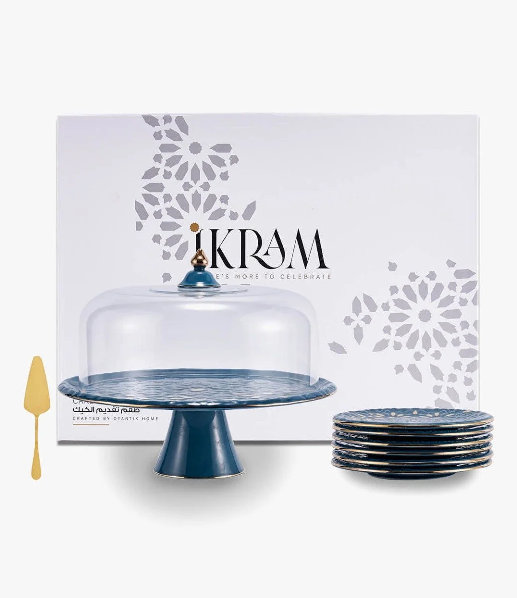 Cake Serving Set - Ikram - Blue